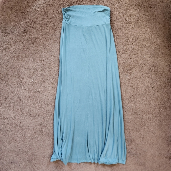Teal Maxi Skirt, Women's S - Picture 3 of 5